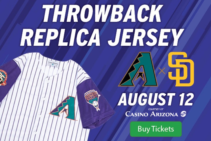 2023 Arizona Diamondbacks Throwback Replica Jersey Giveaway 